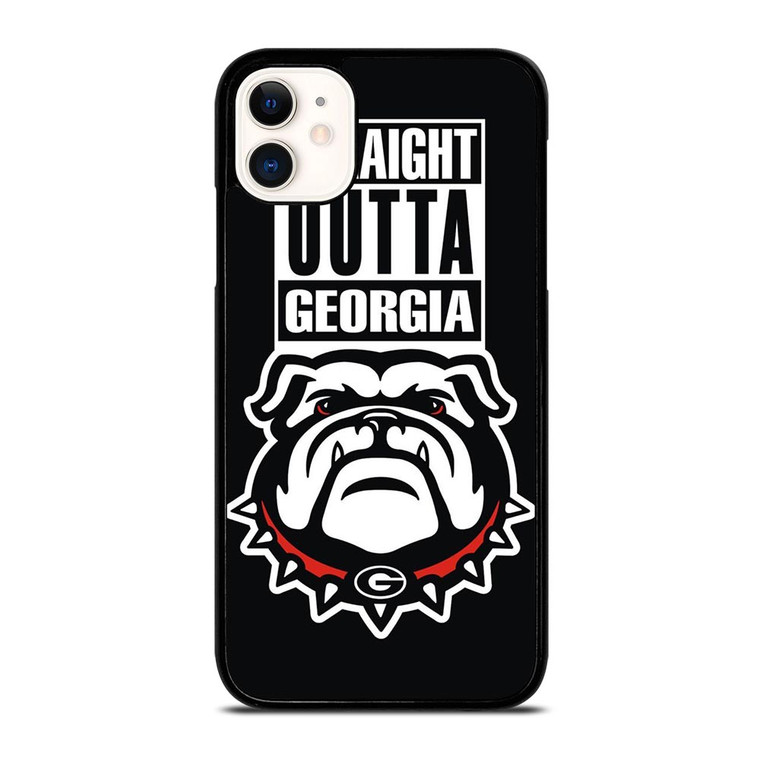 GEORGIA BULLDOGS UGA STRAIGHT OUTTA iPhone 11 Case