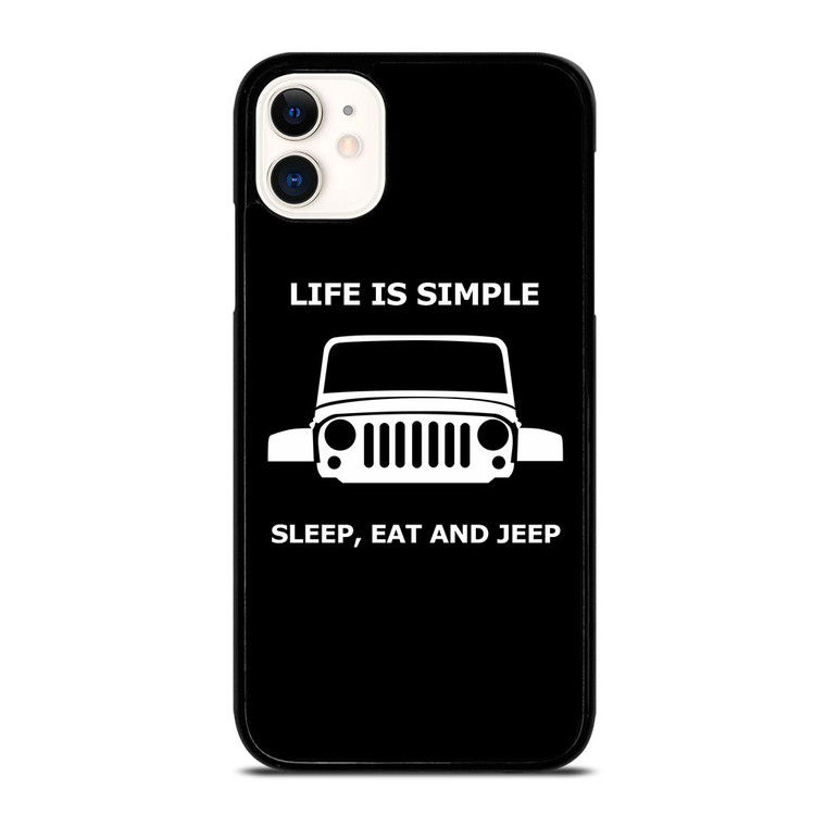 SLEEP EAT AND JEEP iPhone 11 Case