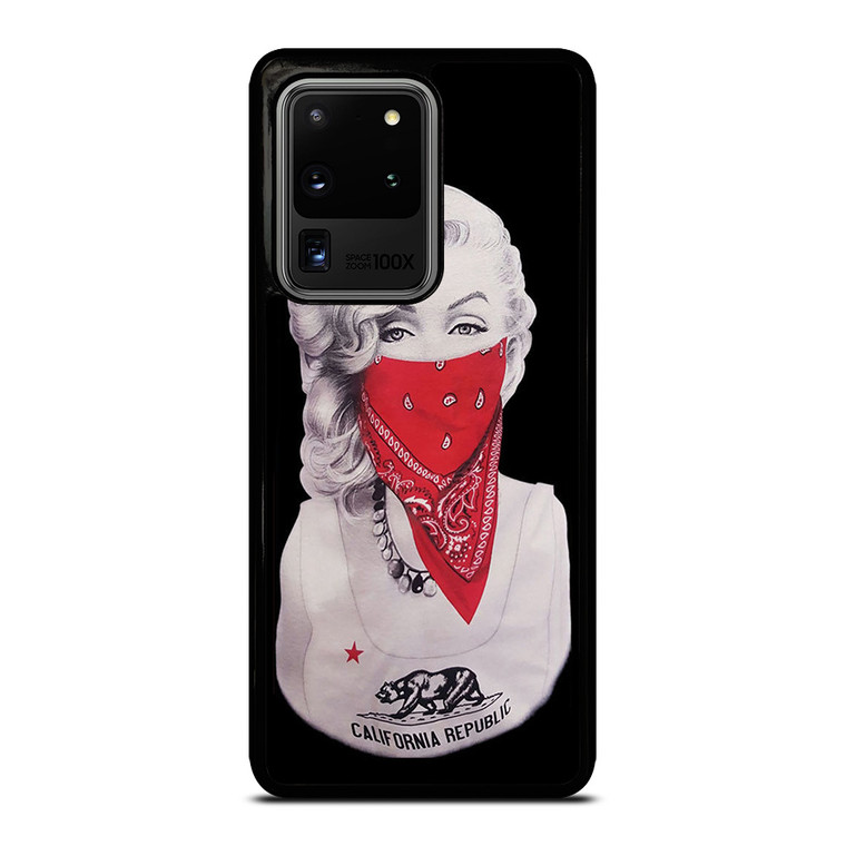 MARILYN MONROE RED BANDANA GANGSTER Samsung Galaxy S20 Ultra  Case