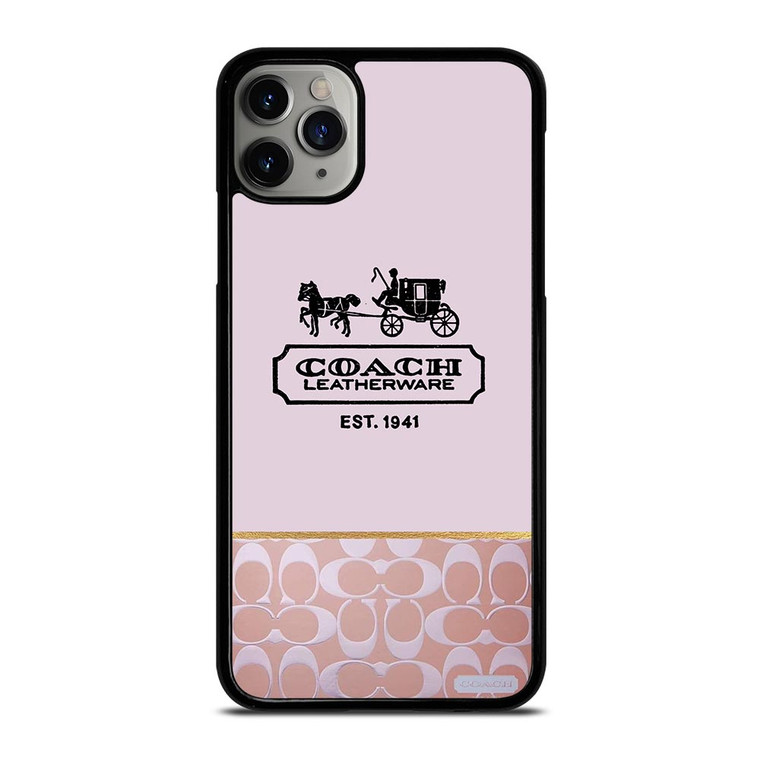 COACH NEW YORK LEATHERWARE LOGO EST 1941 iPhone 11 Pro Max Case