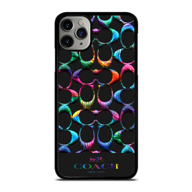COACH NEW YORK LOGO RAINBOW iPhone 11 Pro Max Case