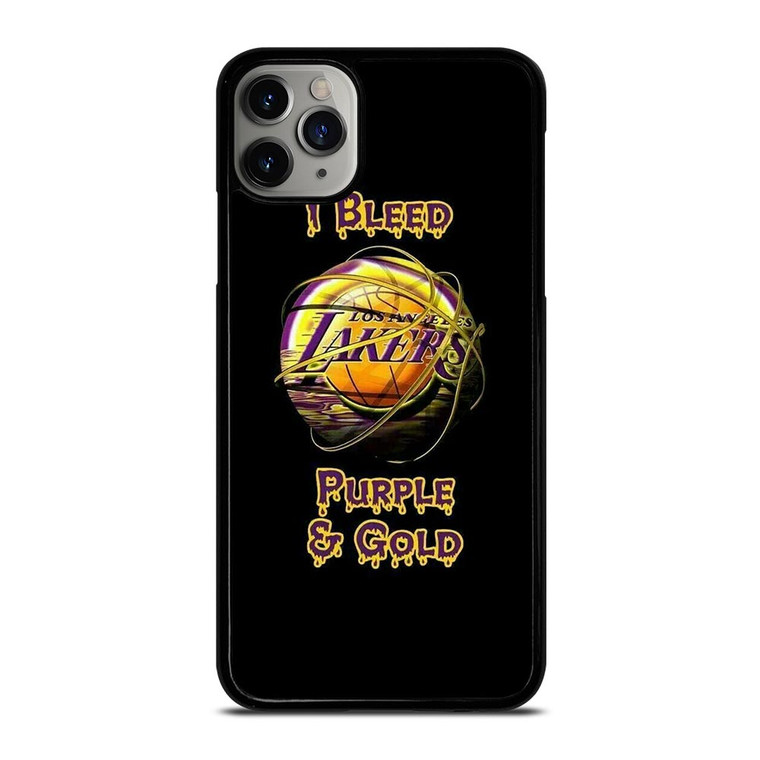 LA LAKERS NBA PURPLE AND GOLD iPhone 11 Pro Max Case