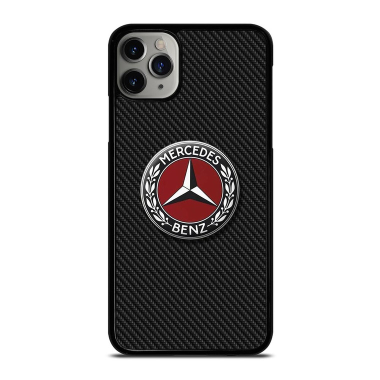 MERCEDES BENZ CLASSIC LOGO CARBON iPhone 11 Pro Max Case