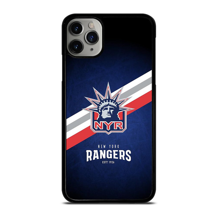 NEW YORK RANGERS LOGO MASCOT iPhone 11 Pro Max Case
