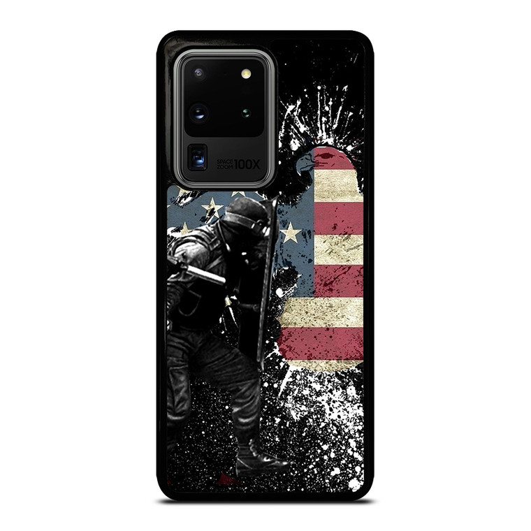 SWAT EAGLE AMERICAN FLAG Samsung Galaxy S20 Ultra  Case