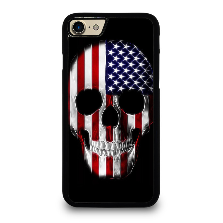 AMERICAN FLAG SKULL METAL iPhone 7 Case