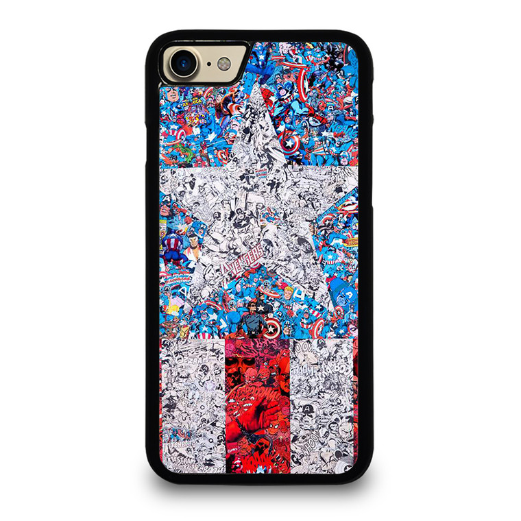 CAPTAIN AMERICA MARVEL COLLAGES iPhone 7 Case