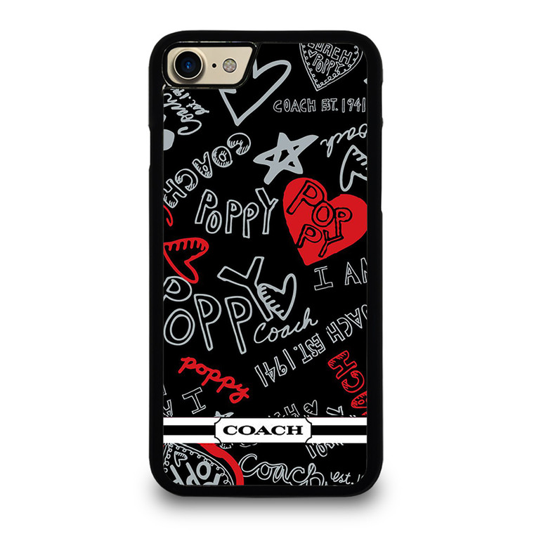 COACH NEW YORK POPPY BLACK iPhone 7 Case