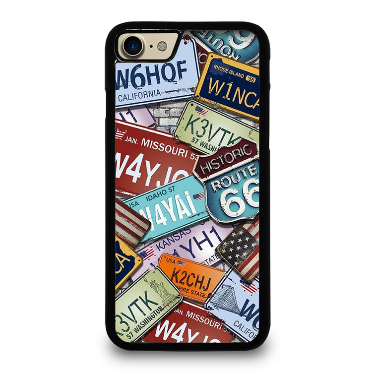HISTORICAL ROUTE 66 NUMBER PLATE iPhone 7 Case HISTORICAL ROUTE 66 NUMBER PLATE iPhone 7 Case