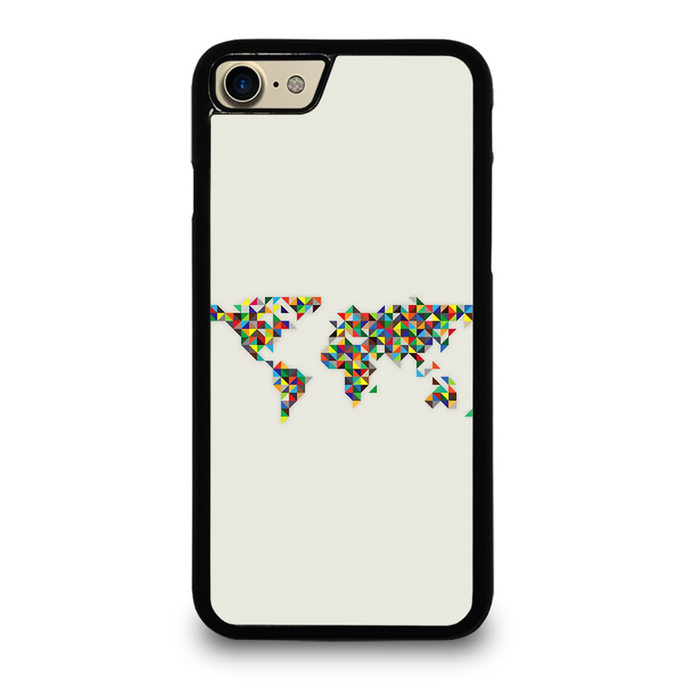 MINIMALISTIC WORLD MAP iPhone 7 Case