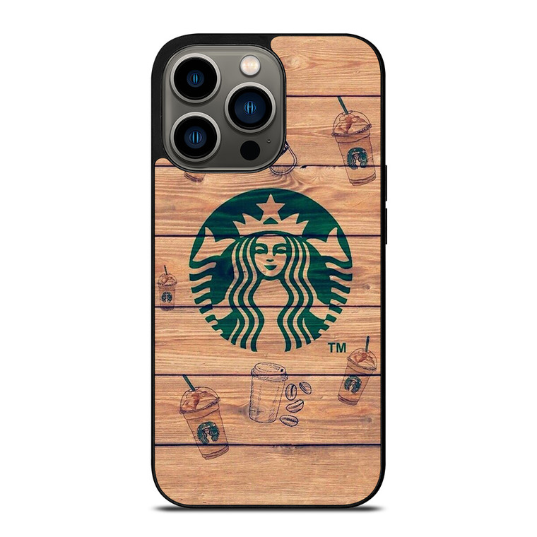 COFFEESHOP STARBUCK WOODEN LOGO iPhone 13 Pro Case
