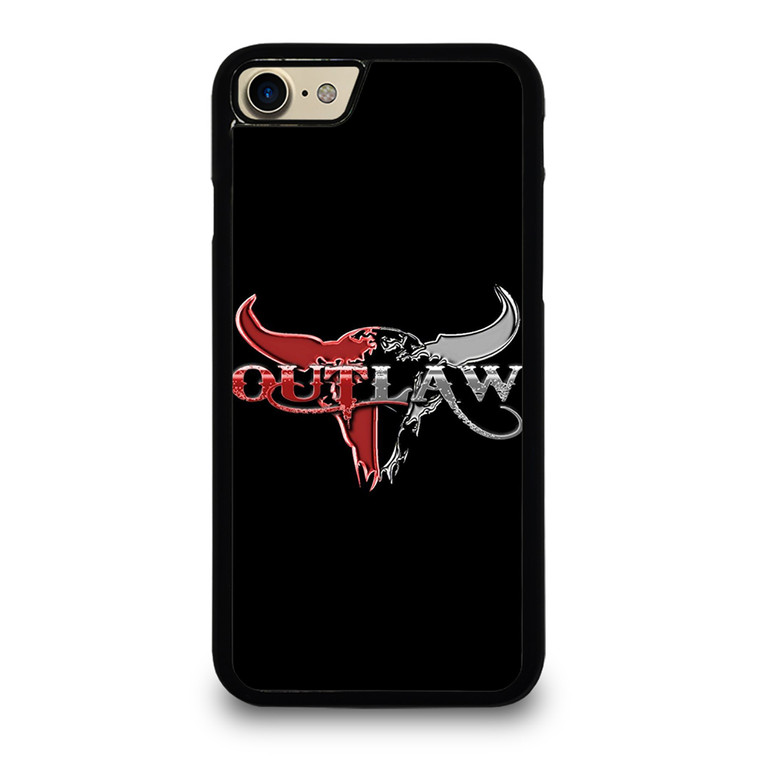 OUTLAW LOGO RED SILVER METAL iPhone 7 Case