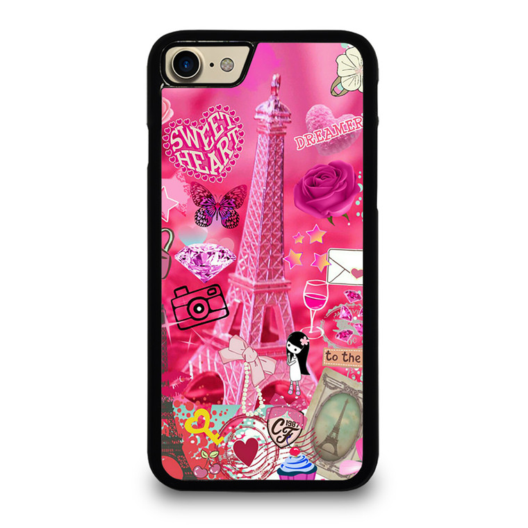 PINK PARIS CUTE iPhone 7 Case
