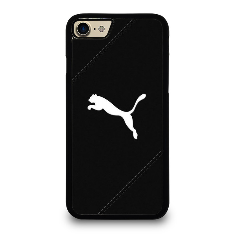PUMA LOGO BLACK LEATHER iPhone 7 Case