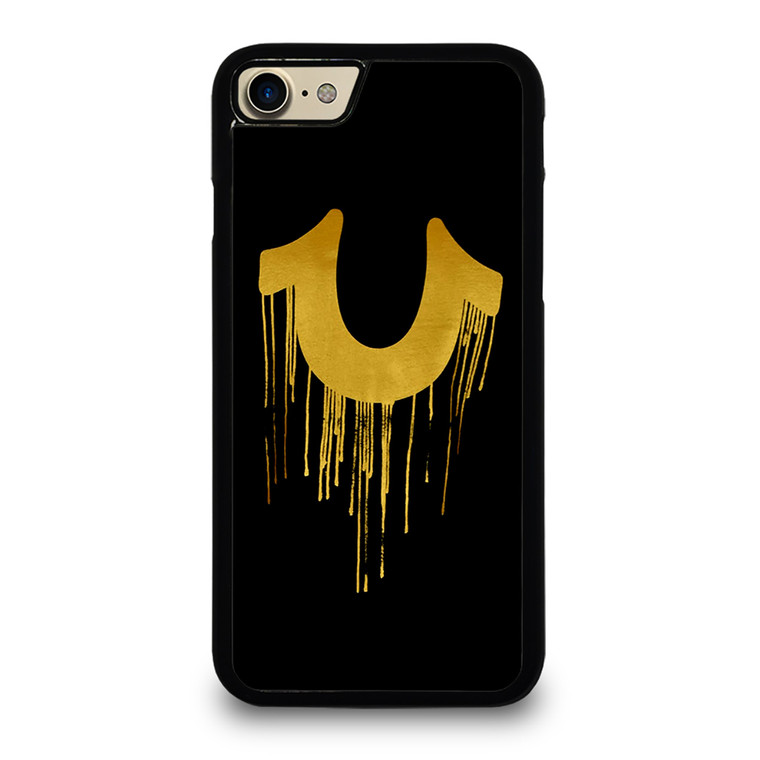 TRUE RELIGION GOLD BLACK LOGO iPhone 7 Case