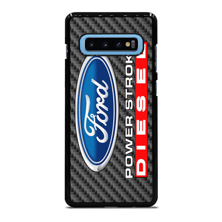 CARBON ORD POWERSTROKE DIESEL LOGO Samsung Galaxy S10 Plus Case