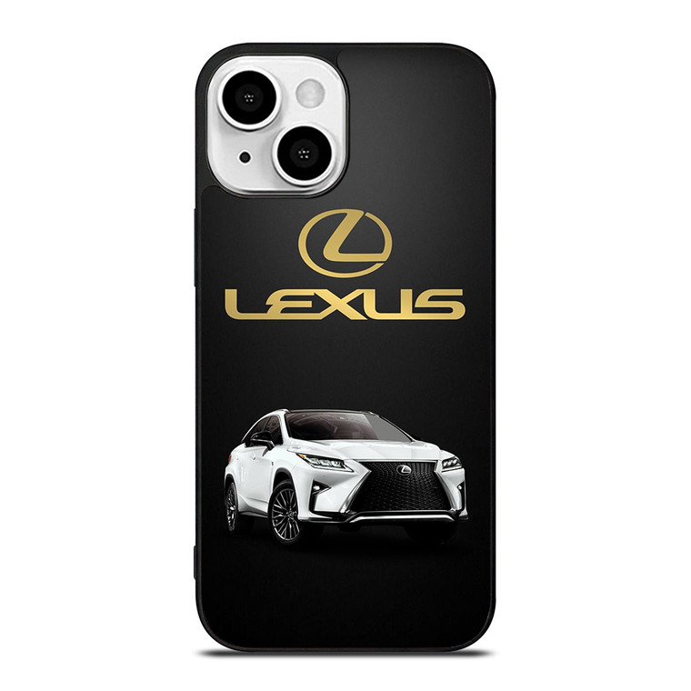 LEXUS WHITE CAR GOLD LOGO iPhone 13 Mini Case