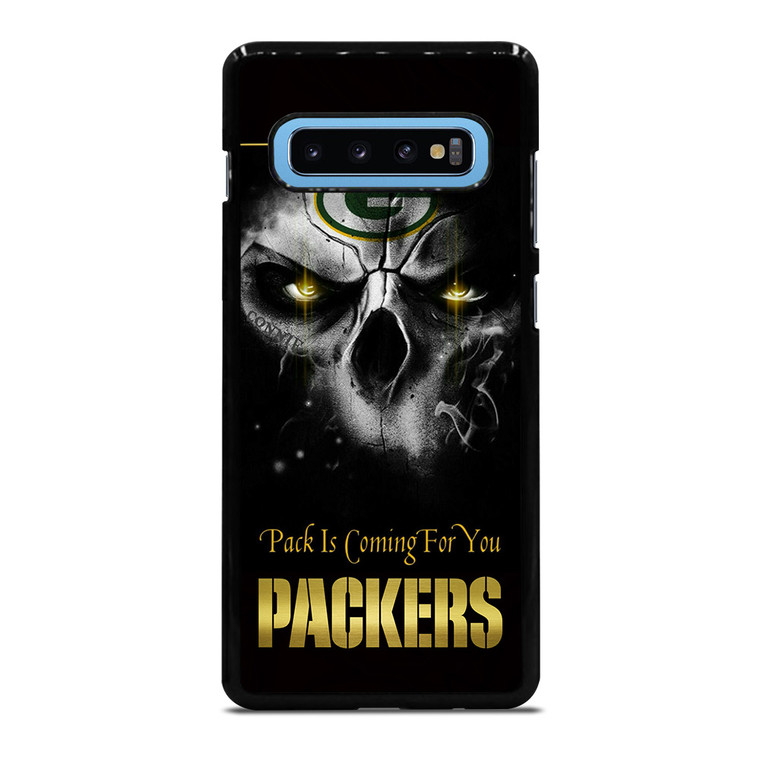 GREEN BAY PACKERS SKULL Samsung Galaxy S10 Plus Case