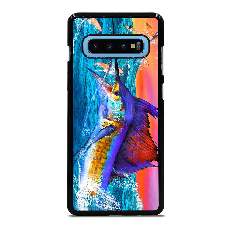 GUY HARVEY ISLAND MARLIN BOAT 2 Samsung Galaxy S10 Plus Case