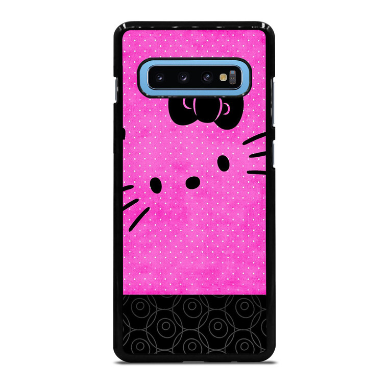 HELLO KITTY PINK BLACK Samsung Galaxy S10 Plus Case