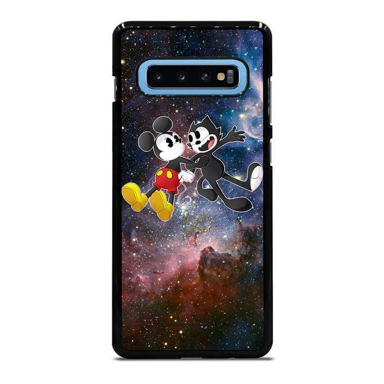 MICKEY MOUSE AND FELIX THE CAT Samsung Galaxy S10 Plus Case