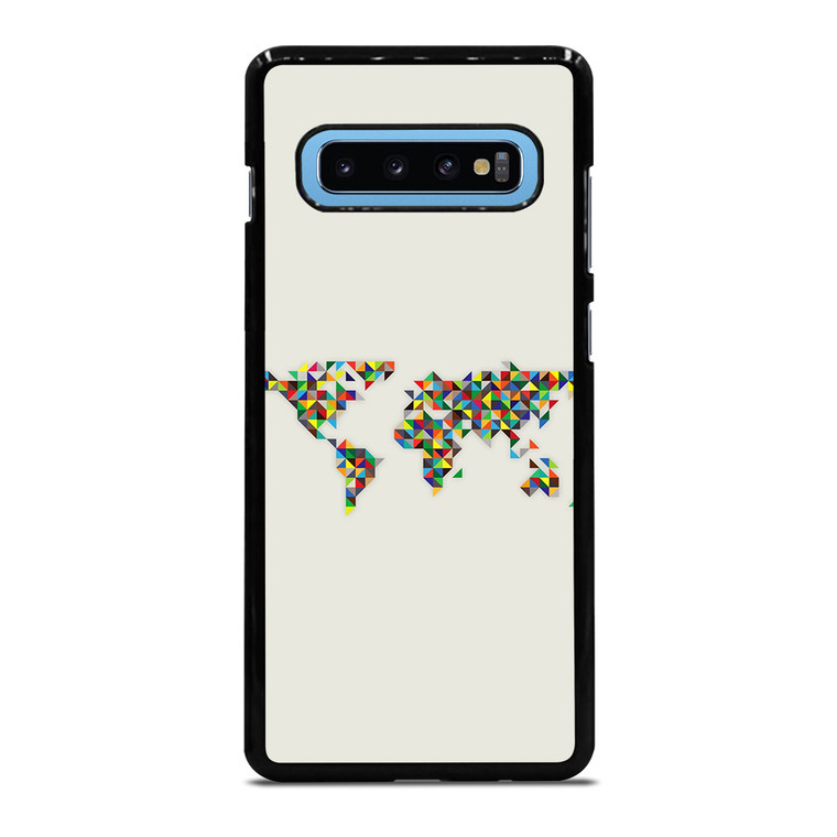 MINIMALISTIC WORLD MAP Samsung Galaxy S10 Plus Case