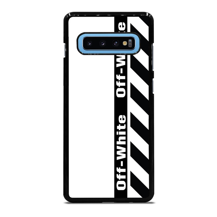 OFF WHITE LOGO VERTICAL Samsung Galaxy S10 Plus Case