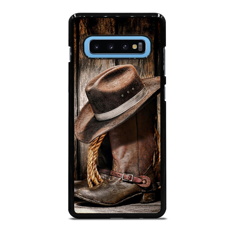 RODEO COWBOY LASSO BOOTS Samsung Galaxy S10 Plus Case