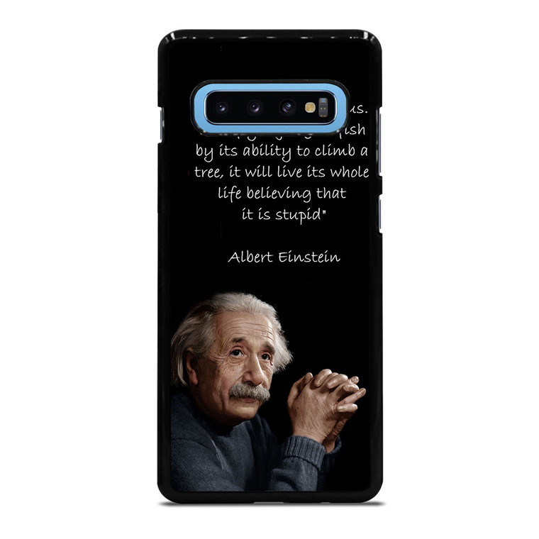 THE GENIUS ALBERT EINSTEIN QUOTE Samsung Galaxy S10 Plus Case