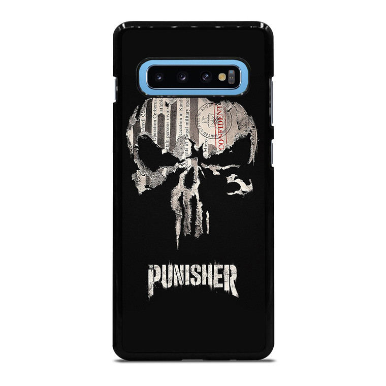 THE PUNISHER SKULL PAPER EFFECT ARTWORK Samsung Galaxy S10 Plus Case