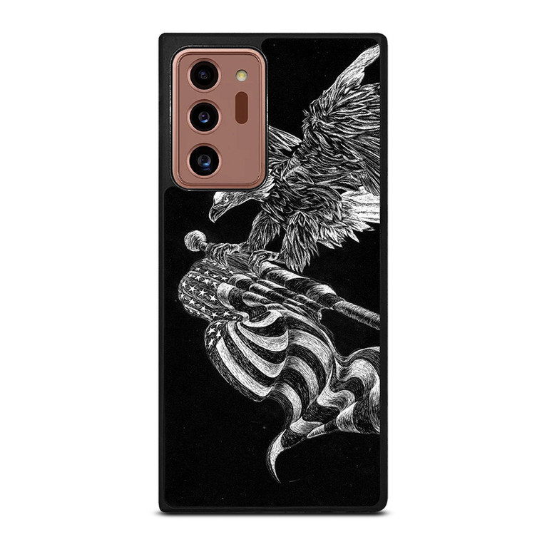 AMERICAN FLAG EAGLE SKETCH Samsung Galaxy Note 20 Ultra Case