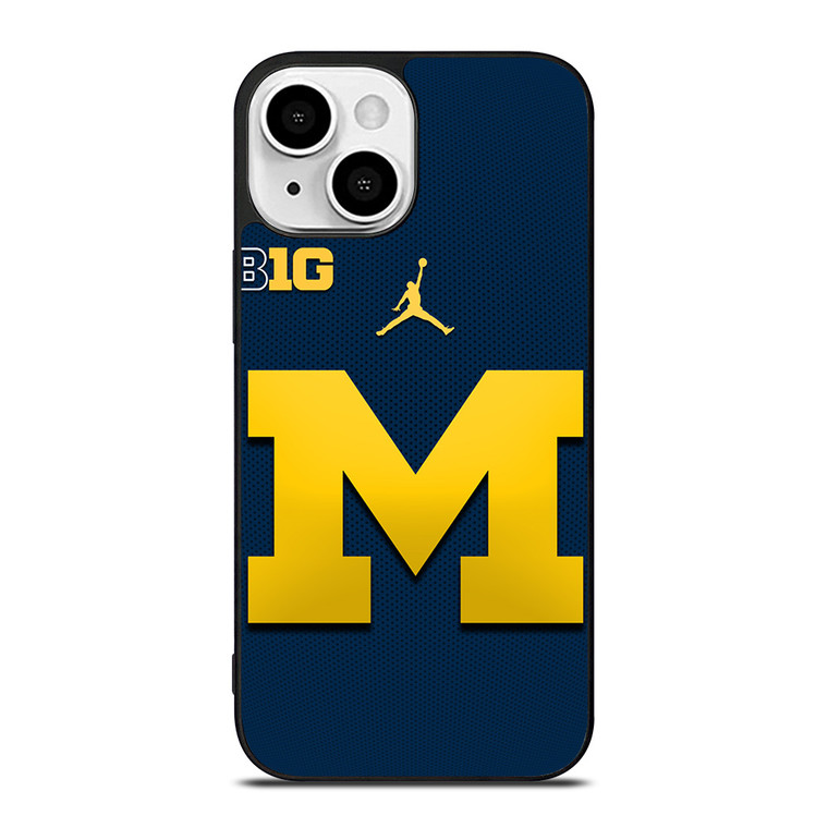 MICHIGAN WOLVERINES BLUE LOGO iPhone 13 Mini Case
