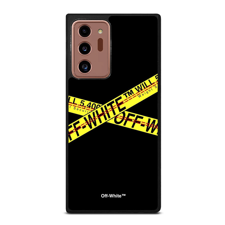 OFF WHITE LOGO POLICE LINE Samsung Galaxy Note 20 Ultra Case