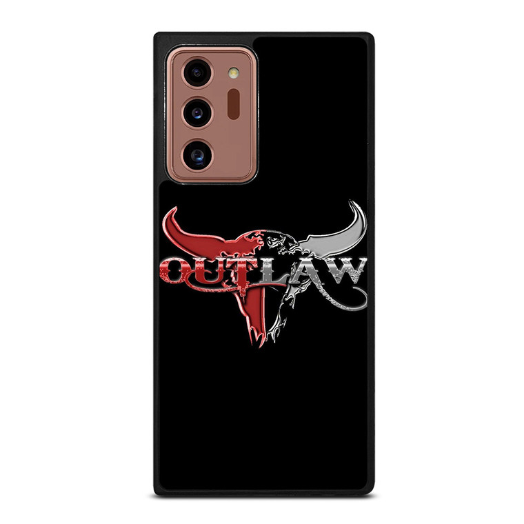 OUTLAW LOGO RED SILVER METAL Samsung Galaxy Note 20 Ultra Case