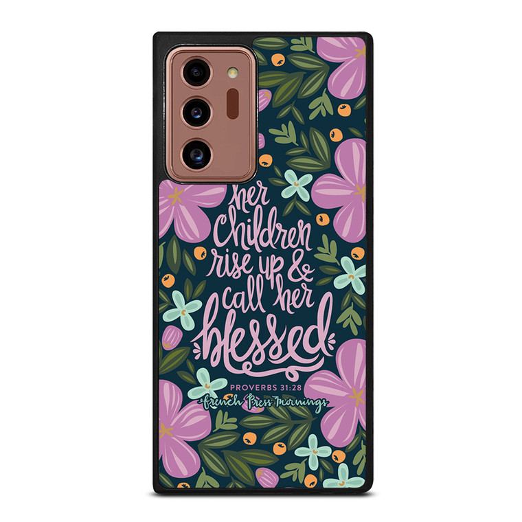 QUOTES BIBLE HAPPY MOTHER'S DAY PROVERBS Samsung Galaxy Note 20 Ultra Case