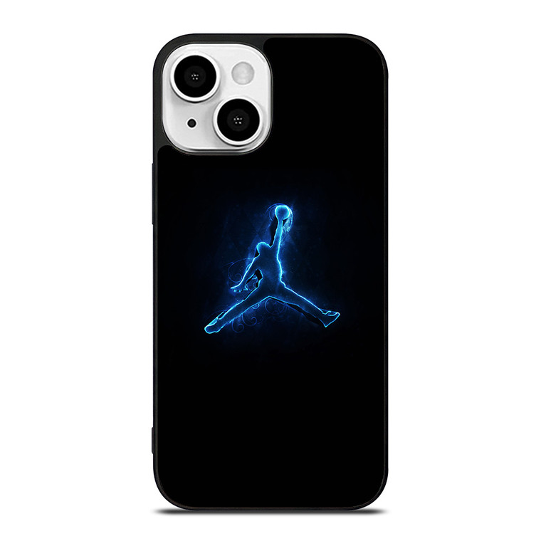 NIKE AIR JORDAN LOGO BLUE LIGHT iPhone 13 Mini Case