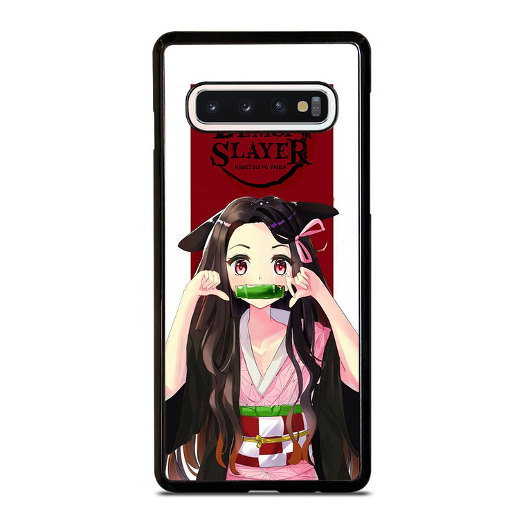 ANIME DEMON SLAYER KIMETSU NO YAIBA CUTE NEZUKO Samsung Galaxy S10 Case