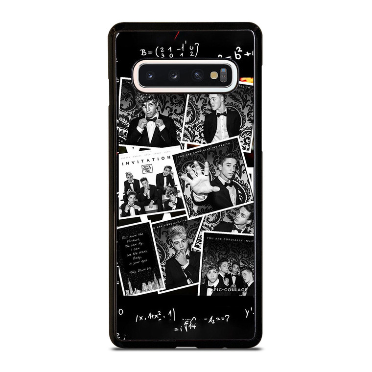 BLACK WHITE WHY DON'T WE Samsung Galaxy S10 Case BLACK WHITE WHY DON'T WE Samsung Galaxy S10 Case