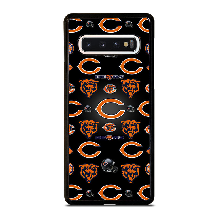 CHICAGO BEARS LOGO COLLAGE Samsung Galaxy S10 Case