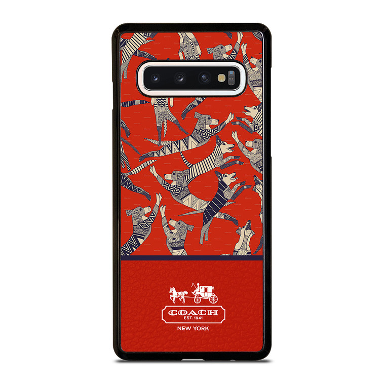COACH NEW YORK DOG PARTY Samsung Galaxy S10 Case