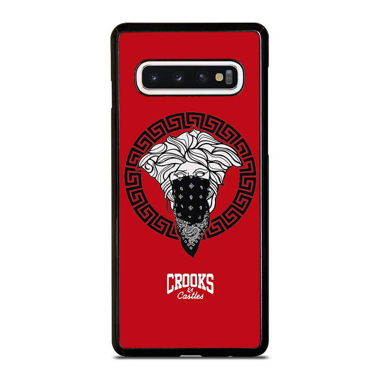 CROOK AND CASTLES BANDANA RED Samsung Galaxy S10 Case