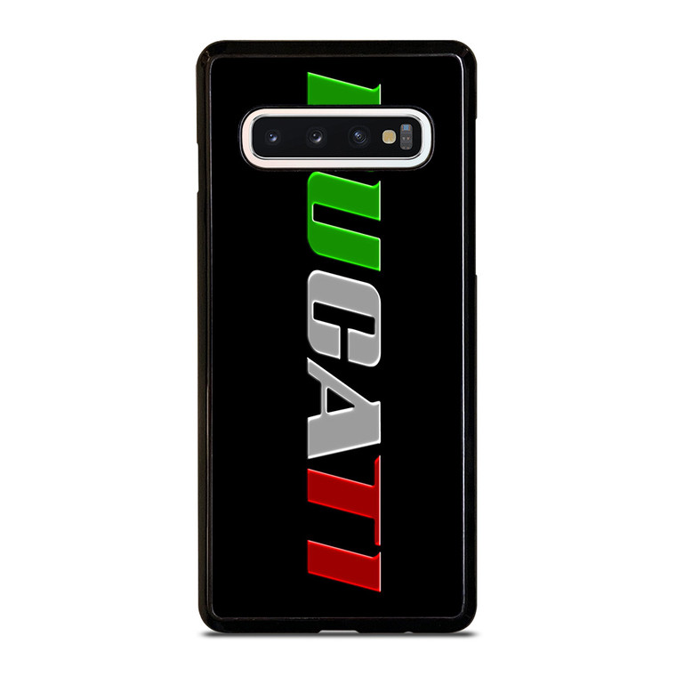 DUCATI LOGO ITALIAN FLAG Samsung Galaxy S10 Case