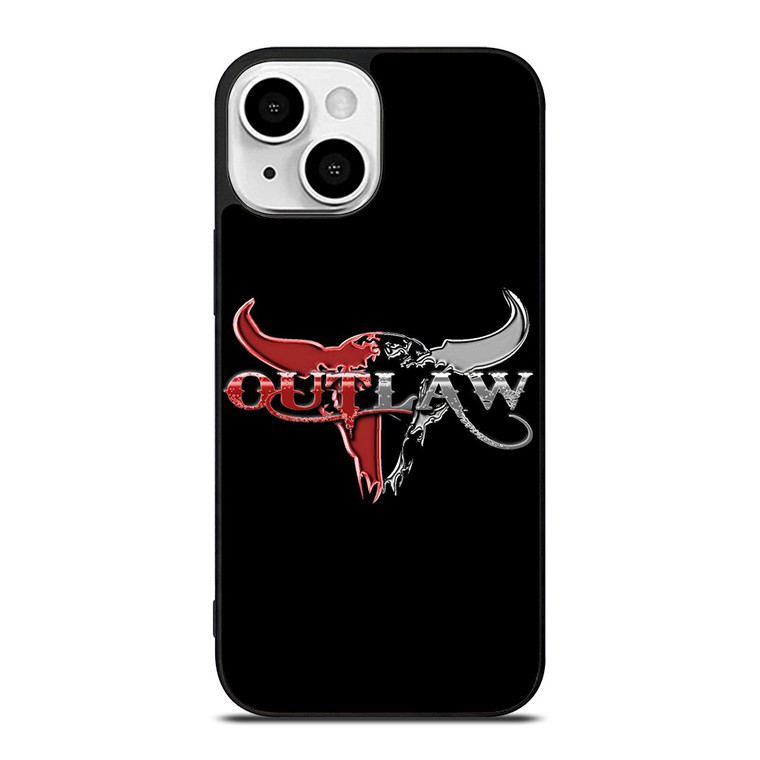 OUTLAW LOGO RED SILVER METAL iPhone 13 Mini Case