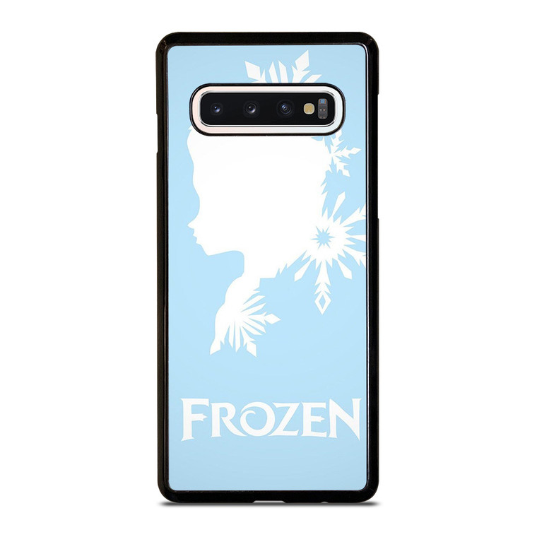 FROZEN LIGHT BLUE SILHOUETTE Samsung Galaxy S10 Case