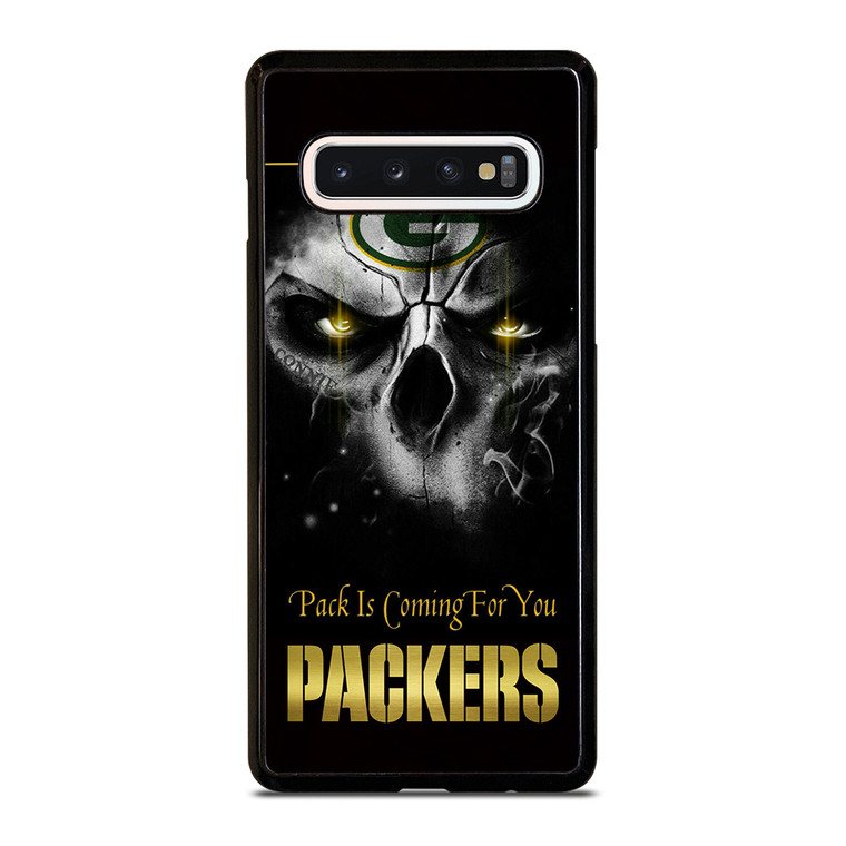 GREEN BAY PACKERS SKULL Samsung Galaxy S10 Case