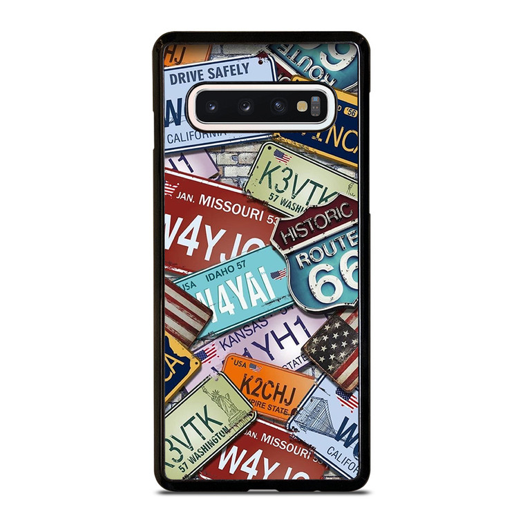 HISTORICAL ROUTE 66 NUMBER PLATE Samsung Galaxy S10 Case