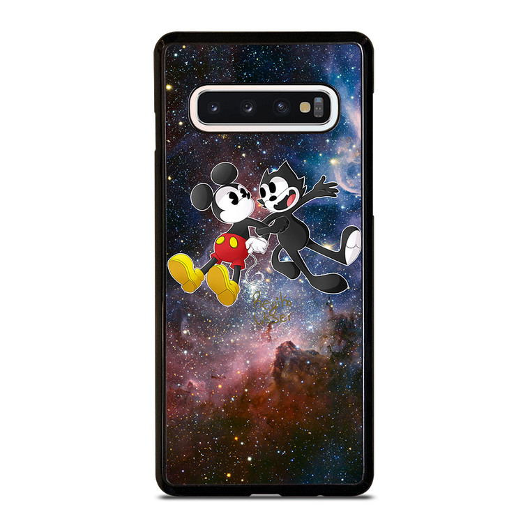 MICKEY MOUSE AND FELIX THE CAT Samsung Galaxy S10 Case
