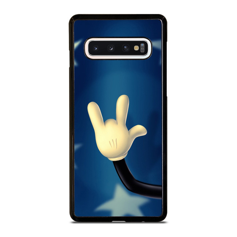 MICKEY MOUSE FINGER STYLE Samsung Galaxy S10 Case