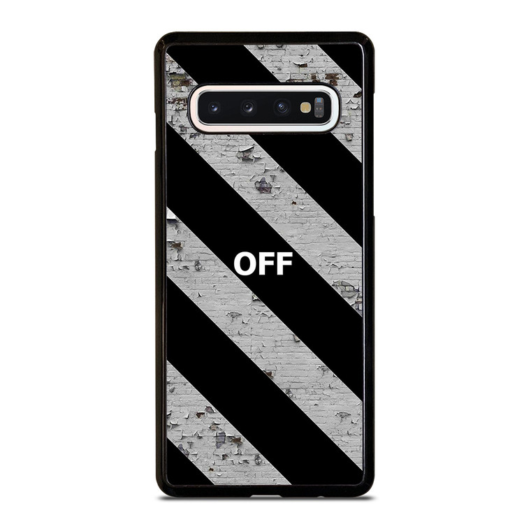 OFF WHITE LOGO STRIPE Samsung Galaxy S10 Case