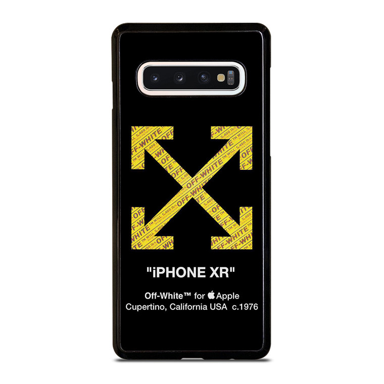 OFF WHITE YELLOW LOGO X APPLE Samsung Galaxy S10 Case